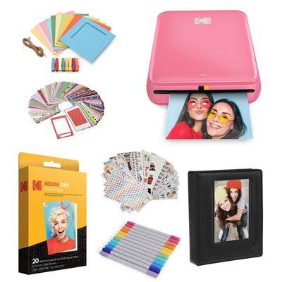 Mobile Instant Photo Printer & Photo Paper Starter Bundle