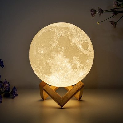 3D Printed Moon Lamp