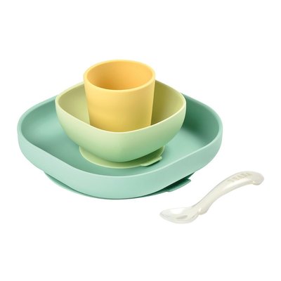 Beaba Silicone Meal Set Pastel Set Of 4