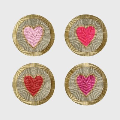 Bright stripe coasters