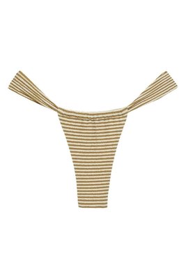 Neutral Stripe Sandra Bikini Bottom