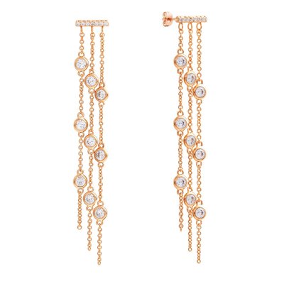 Lily Women's 18k Gold Plated Dangle Fashion Earrings
