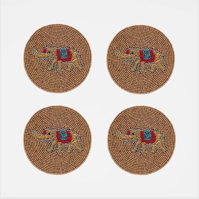Bright stripe coasters