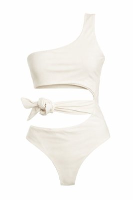 Sophia Ivory A Symmetrical Bodysuit