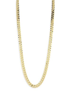 Yield Of Men Men's 18k Yellow Gold Vermeil Curb Chain Necklace