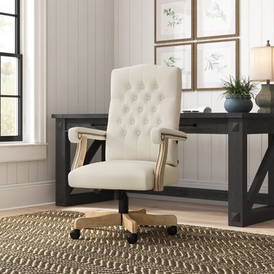 Snead Executive Swivel Office Chair With Arms