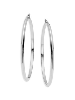 Women's Silverplated Hoop Earrings