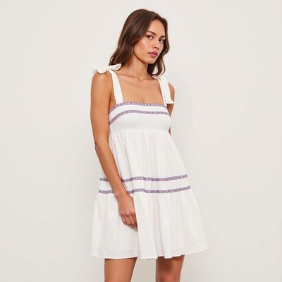 Sleeveless Tiered Mini Dress