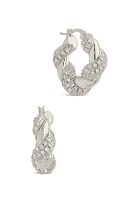 Florence Hoop Earrings - Silver
