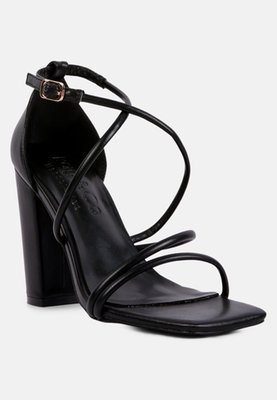 Rag & Co Opulence Black High Heeled Dress Sandal