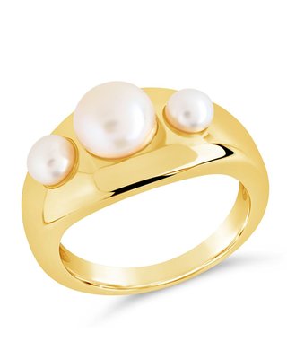Finlee Studded Pearl Statement Ring