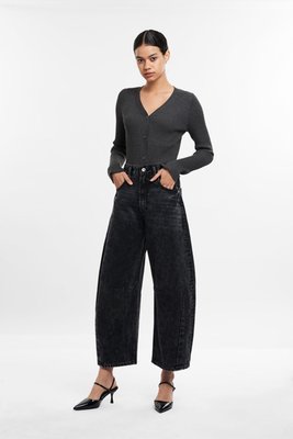 Katia Tailored Barrel Leg Denim Jeans