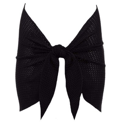 Black Crochet Sarong