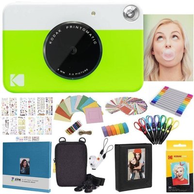 Instant Print Camera & Photo Paper (All-In-One Bundle)