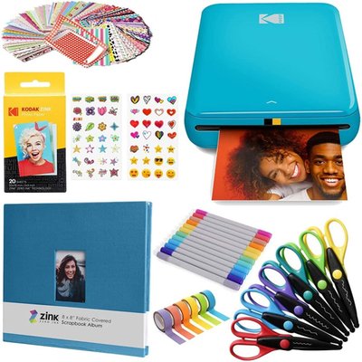 Step Mobile Instant Photo Printer & Scrapbook Bundle