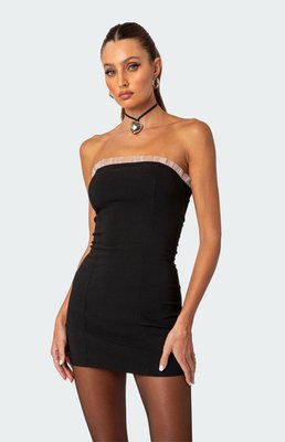 Edikted Women's Marcy Mini Dress In Black