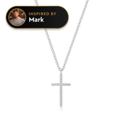 Cz Cross Pendant Necklace