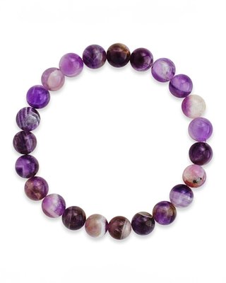 Agate Beaded Stretch Bracelet