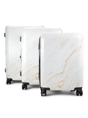 Calpak 3-piece Marble Print Spinner Suitcase Set