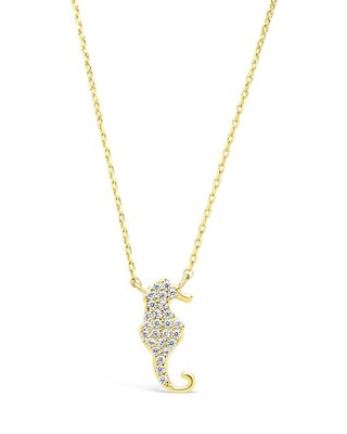 Cz Seahorse Pendant Necklace