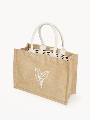 Korissa Jute Canvas Shopping Bag