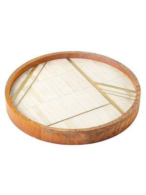 Mango Wood & Bone Serving Tray