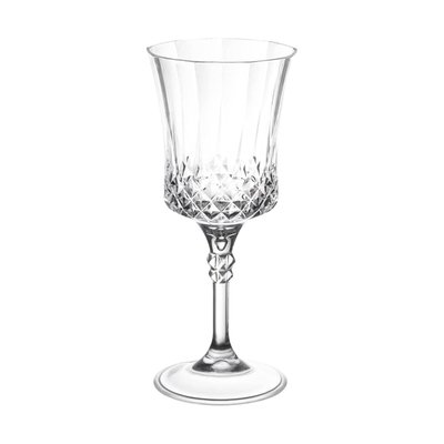 11 oz. Crystal Cut Plastic Wine Goblets - 48 Goblets