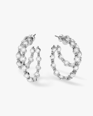 She's An Icon Double Hoops