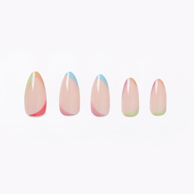 Tip Beauty Peek-a-boo Press On Nail Kit – Almond
