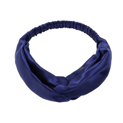 Twist Style Silk Headband With Elastic Band
