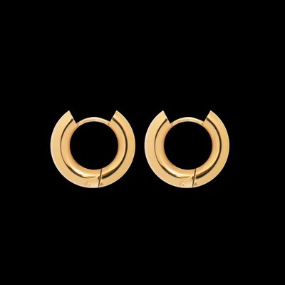 Hey Harper Nicole Hoop Earrings - Gold