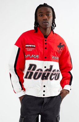 Men's Rodeo Racing Jacket In Red