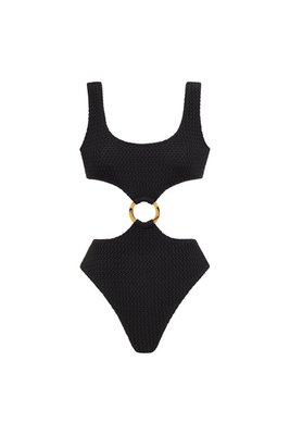 Black Crochet Ky One-piece