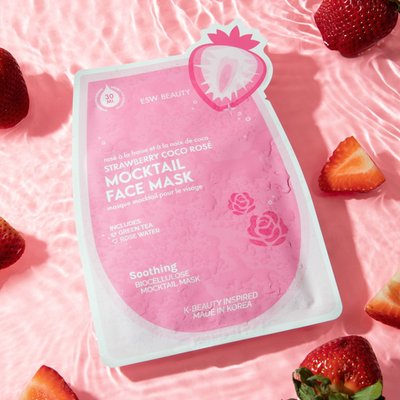 Strawberry Coco Rosé Soothing Biocellulose Mocktail Mask