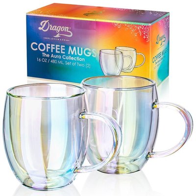 Dragon Glassware Coffee Mugs