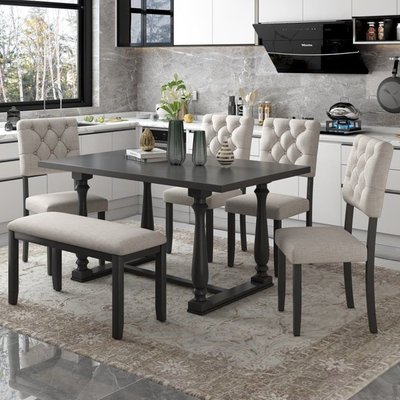 6-Piece Dining Table and Chair Set