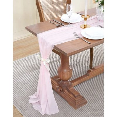 Cheatom Solid Wedding Table Runner