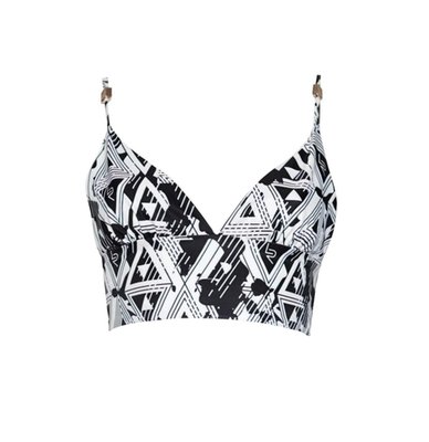 Amour Geometric Crop Top/ Bra Top