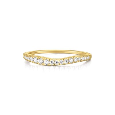 CZ Wavy Ring