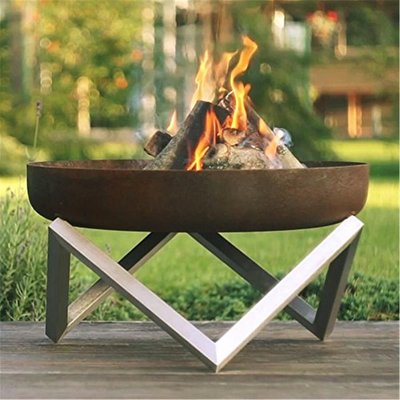 Solid Steel Fire Pit Memel  Medium
