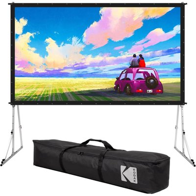 Dual Projector Screen w/ Stand