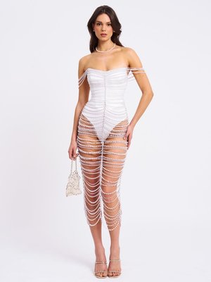 The Birth Of Venus Pearl Handmade Crochet Gown