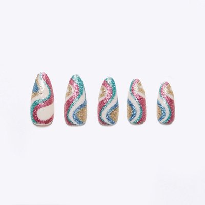 Tip Beauty Disco Inferno Press On Nail Kit – Almond