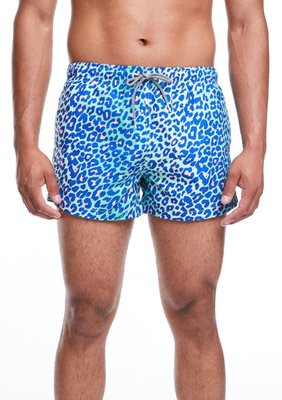 Boardies Lime Leopard Shortie Shorts