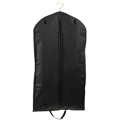 Breathable Black (Gusseted) PP Non Woven Garment Bag