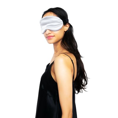 Beauty Silk Eye Mask With Velvet Band (19 Momme)