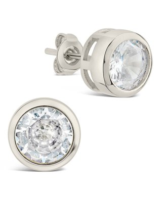 Liv Cz Circle Stud Earrings