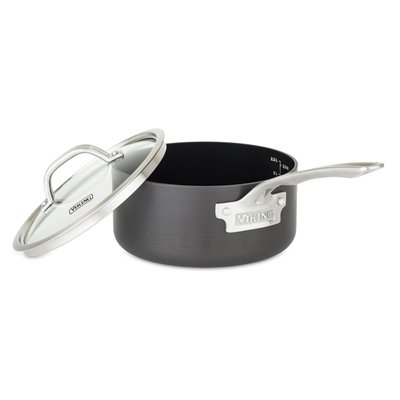 Hard Anodized Nonstick Sauce Pan with Glass Lid