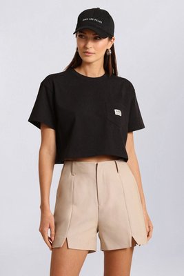 Logo Cropped Cotton T-Shirt