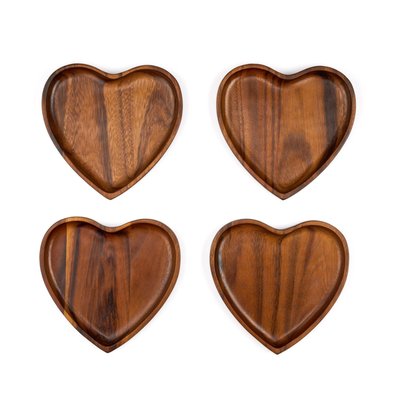 Eat Your Heart Out Appetizer Plates (Set of 4)